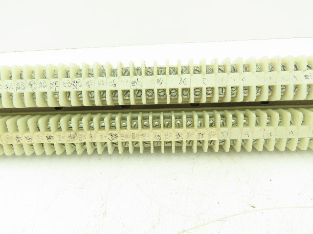 Allen Bradley 1492 Style F White Terminal Block (150 pcs) 36" Aluminum DIN Rail