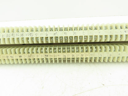 Allen Bradley 1492 Style F White Terminal Block (150 pcs) 36" Aluminum DIN Rail