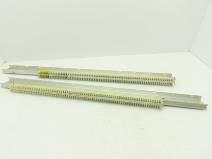 Allen Bradley 1492 Style F White Terminal Block (150 pcs) 36" Aluminum DIN Rail