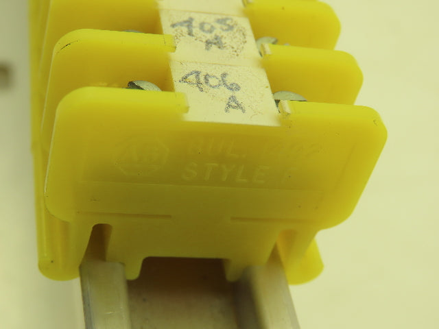 Allen Bradley 1492 Style F Yellow Terminal Block (200 pcs) 36" Aluminum DIN Rail