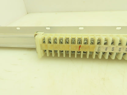 Allen Bradley 1492 Style F White Terminal Block (150 pcs) 36" Aluminum DIN Rail