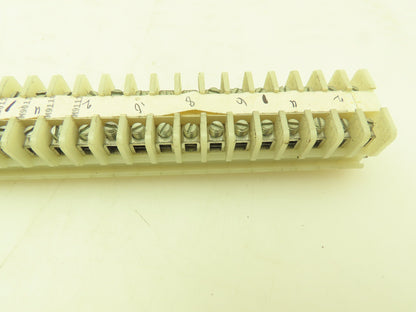 Allen Bradley 1492 Style F White Terminal Block (200 pcs) 15mm Steel DIN Rail