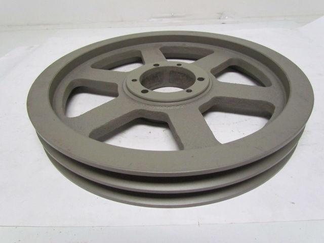TB Woods 12.4 2B SK 2-Groove Pulley Sheave A-B V-Belt 12.75" OD QD SK Bushing