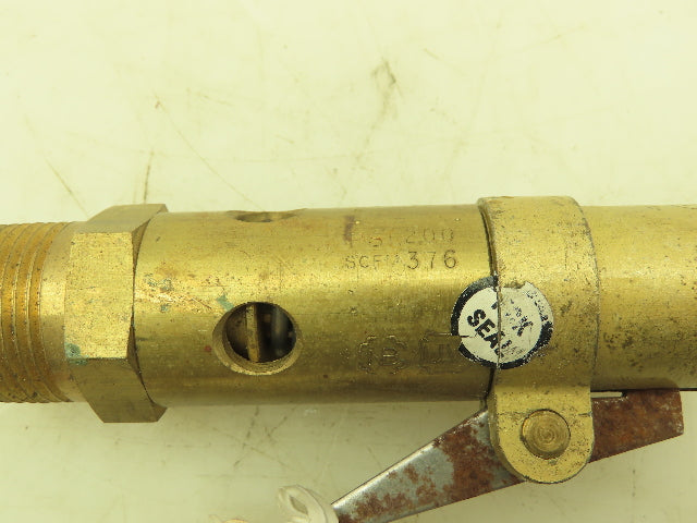 Kingston Fig 114 Brass Safety Relief Valve w/Lever 200 PSI 3/4" NPT  Lot of 2