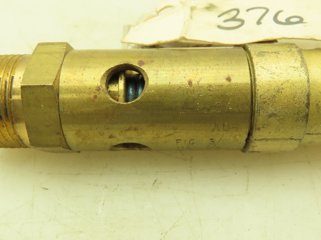 Kingston Fig 114 Brass Safety Relief Valve w/Lever 200 PSI 3/4" NPT  Lot of 2