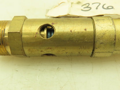 Kingston Fig 114 Brass Safety Relief Valve w/Lever 200 PSI 3/4" NPT  Lot of 2