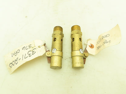 Kingston Fig 114 Brass Safety Relief Valve w/Lever 200 PSI 3/4" NPT  Lot of 2