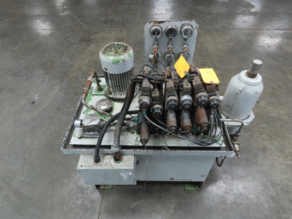 Hydraulic Unit 6.3MPA 1500 R/Min 1.1kw 380V 30 Gallon Tank J-FA6D Solenoid Valve