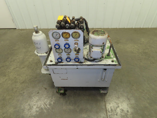 Hydraulic Unit 6.3MPA 1500 R/Min 1.1kw 380V 30 Gallon Tank J-FA6D Solenoid Valve