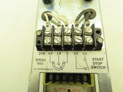 General Electric 6VFWC15JR Statotrol JR Controller 1/6-1/2Hp 90VDC Speed Control