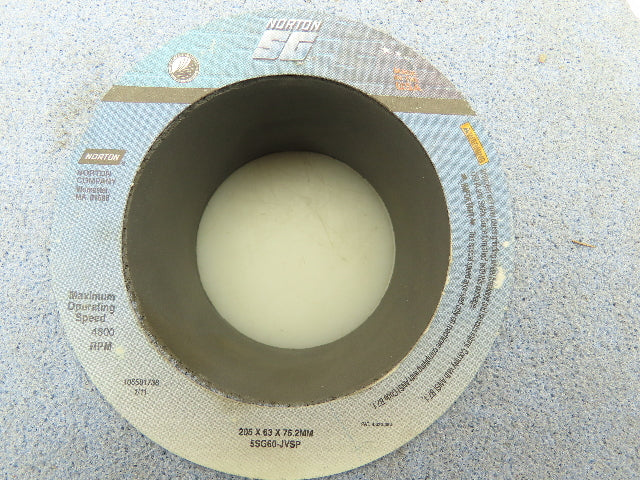 Norton 5SG60-JVSP Grinding Wheel 60 Grit  205x63x76.2mm