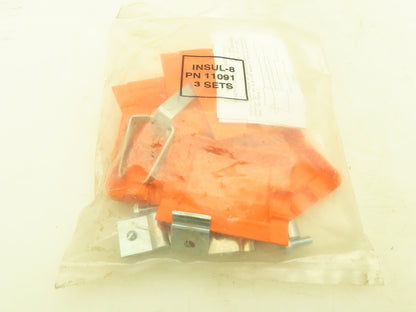 Insul-8 11091 Conductor Bar Power Feed 40-110A Connector Cover Lot of 3