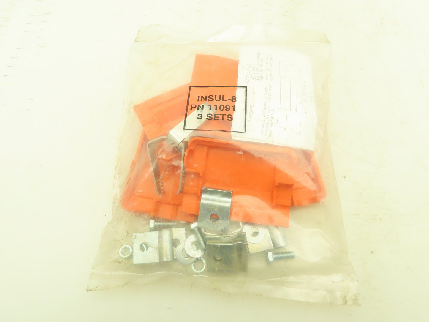 Insul-8 11091 Conductor Bar Power Feed 40-110A Connector Cover Lot of 3