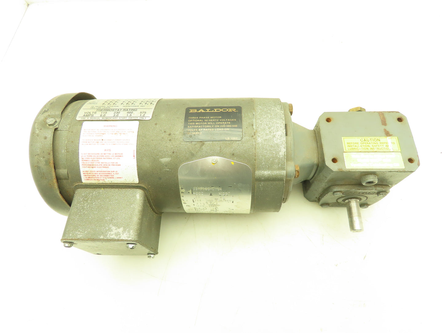 Boston Gear F710-60SV-B4-J6 Reducer Gearbox 60:1 Ratio .33Hp 460V Gearmotor 42CZ