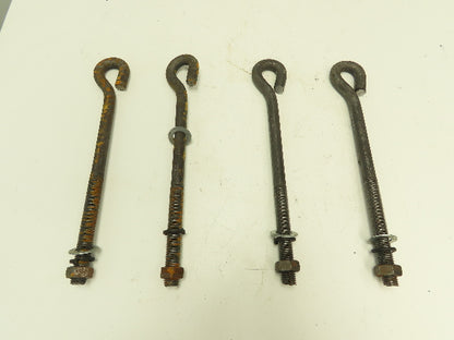 Metric Eyebolt M24-3.0 x 350mm Steel Frame Anchor Bolt Drop Forged Lot of 4