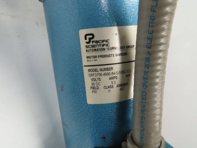 90VDC 1Hp Gearmotor w/ Warner EM 50-20 Clutch Brake 30:1 Gearbox Winch