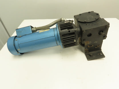 90VDC 1Hp Gearmotor w/ Warner EM 50-20 Clutch Brake 30:1 Gearbox Winch