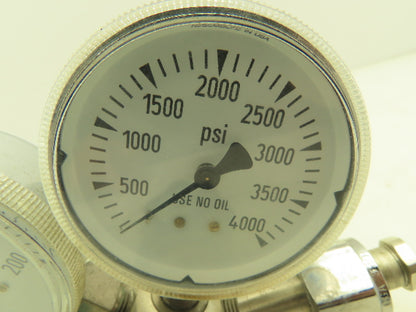 Airgas Y12-N245D High Purity Brass Two-Stage Gas Regulator