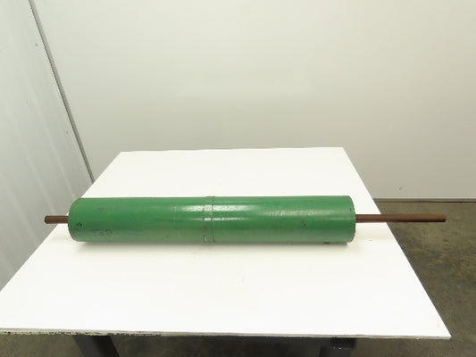 6"x 36" Steel Drum Roller Conveyor Drive Pulley 1" Dia Welded Shaft