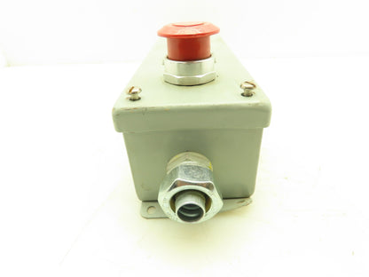 Hoffman E6PBVL 6 Switch Electrical Enclosure Mushroom E Stop Push Button