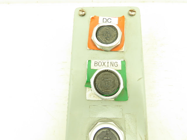 Hoffman E6PBVL 6 Switch Electrical Enclosure Mushroom E Stop Push Button