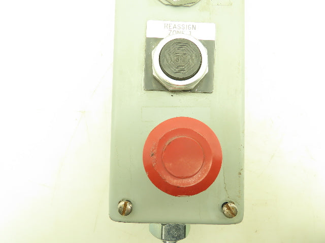 Hoffman E6PBVL 6 Switch Electrical Enclosure Mushroom E Stop Push Button