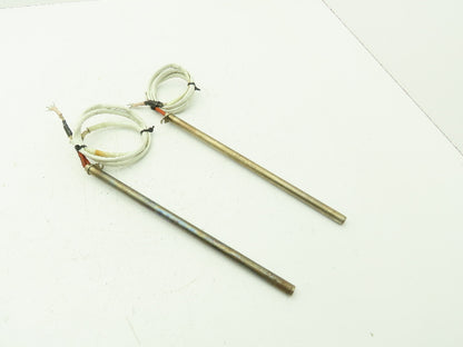 Watlow Type CR Firerod Steel Cartridge 12" Heater Rod 220V 1200W  Lot of 2