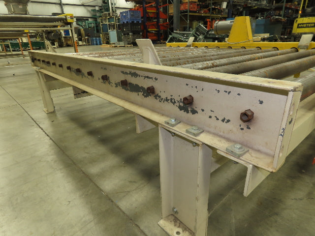 66"x 84" Chain Drive Steel Live Roller Pallet Conveyor .5Hp 460V Center Drive