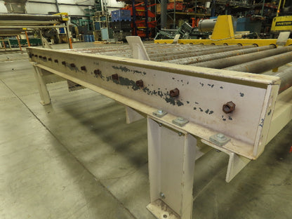 66"x 84" Chain Drive Steel Live Roller Pallet Conveyor .5Hp 460V Center Drive