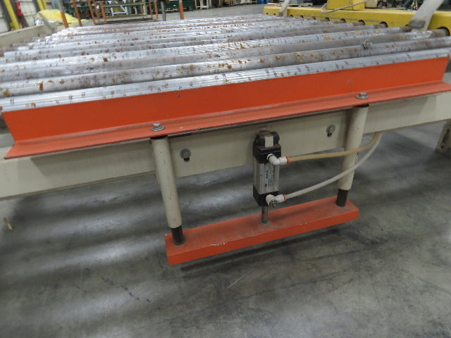 66"x 84" Chain Drive Steel Live Roller Pallet Conveyor .5Hp 460V Center Drive