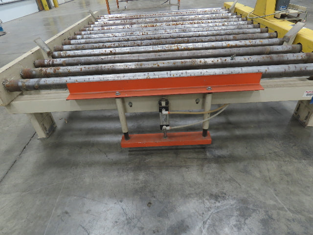66"x 84" Chain Drive Steel Live Roller Pallet Conveyor .5Hp 460V Center Drive