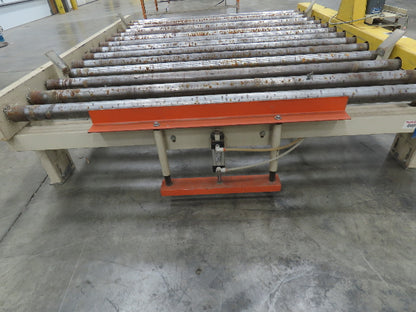 66"x 84" Chain Drive Steel Live Roller Pallet Conveyor .5Hp 460V Center Drive