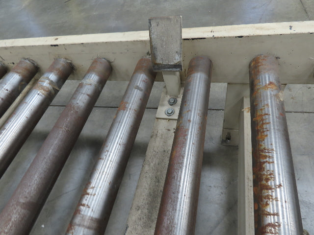 66"x 84" Chain Drive Steel Live Roller Pallet Conveyor .5Hp 460V Center Drive