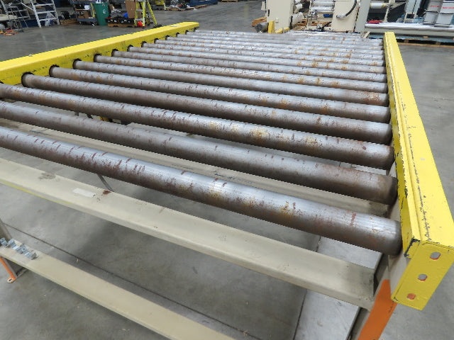 70"x 90" Chain Drive 2.5" Live Roller Pallet Conveyor 60"BF .5Hp 460V 62 FPM