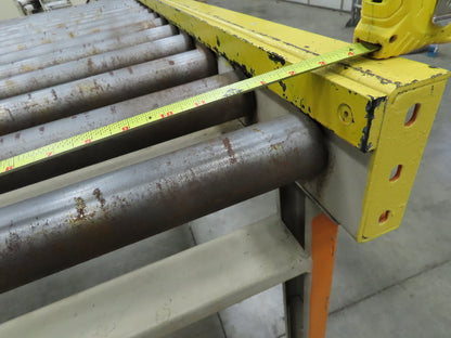70"x 90" Chain Drive 2.5" Live Roller Pallet Conveyor 60"BF .5Hp 460V 62 FPM
