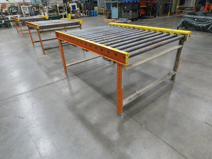 70"x 90" Chain Drive 2.5" Live Roller Pallet Conveyor 60"BF .5Hp 460V 62 FPM