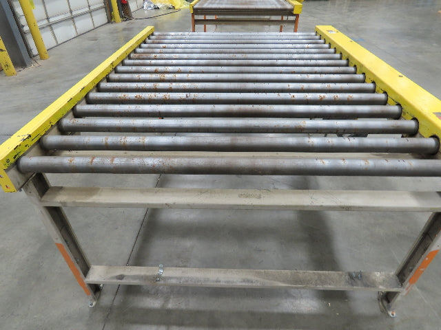 70"x 90" Chain Drive 2.5" Live Roller Pallet Conveyor 60"BF .5Hp 460V 62 FPM