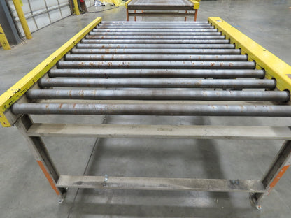 70"x 90" Chain Drive 2.5" Live Roller Pallet Conveyor 60"BF .5Hp 460V 62 FPM