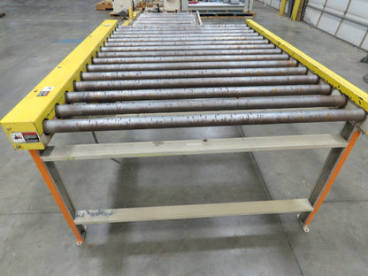 70"x 90" Chain Drive 2.5" Live Roller Pallet Conveyor 60"BF .5Hp 460V 62 FPM