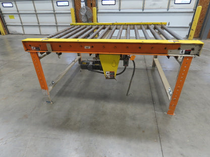 70"x 90" Chain Drive 2.5" Live Roller Pallet Conveyor 60"BF .5Hp 460V 62 FPM
