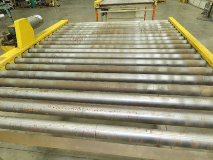 70"x 84" Chain Drive 2.5" Live Roller Pallet Conveyor 60"BF .5Hp 460V 65 FPM