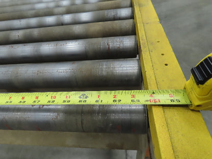 70"x 84" Chain Drive 2.5" Live Roller Pallet Conveyor 60"BF .5Hp 460V 65 FPM
