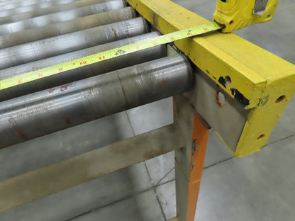 70"x 84" Chain Drive 2.5" Live Roller Pallet Conveyor 60"BF .5Hp 460V 65 FPM