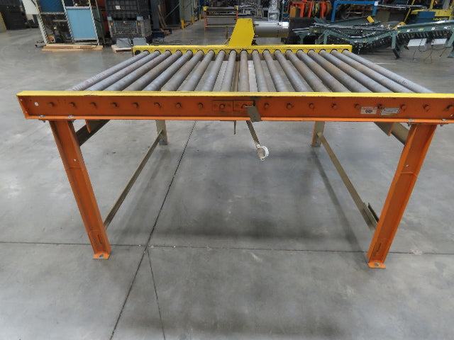 70"x 84" Chain Drive 2.5" Live Roller Pallet Conveyor 60"BF .5Hp 460V 65 FPM