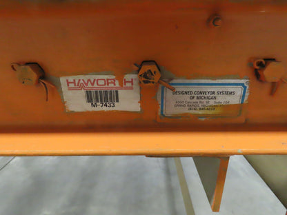 70"x 84" Chain Drive 2.5" Live Roller Pallet Conveyor 60"BF .5Hp 460V 65 FPM