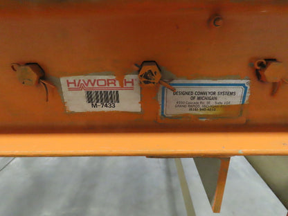 70"x 84" Chain Drive 2.5" Live Roller Pallet Conveyor 60"BF .5Hp 460V 65 FPM