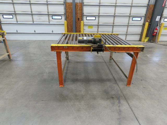 70"x 84" Chain Drive 2.5" Live Roller Pallet Conveyor 60"BF .5Hp 460V 65 FPM