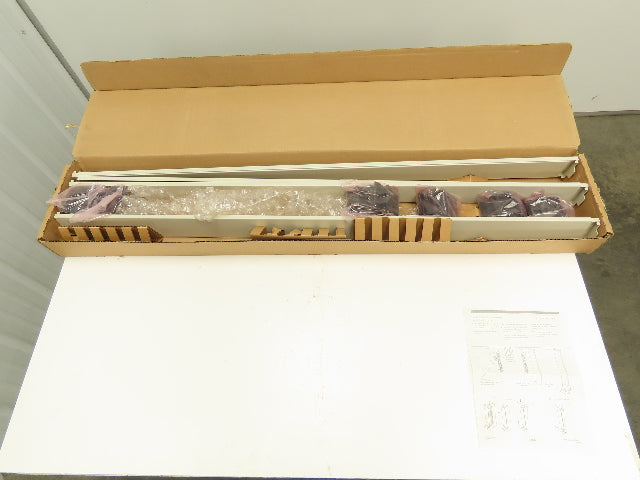 Knoll Dividend Horizon 48" Panel End Trim Assembly Ivory Lot of 6