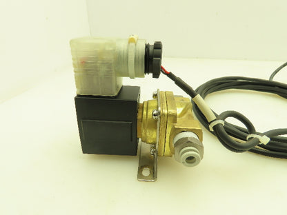 SMC 30-VXZ2230-03-5DZ-B Brass Solenoid Valve 2-Way NC 24VDC