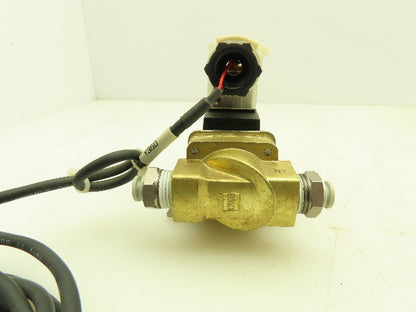 SMC 30-VXZ2230-03-5DZ-B Brass Solenoid Valve 2-Way NC 24VDC